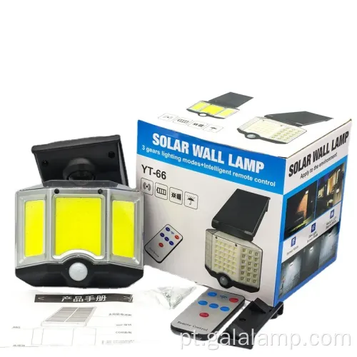 Lâmpada de parede de indução do corpo ABS para iluminação solar